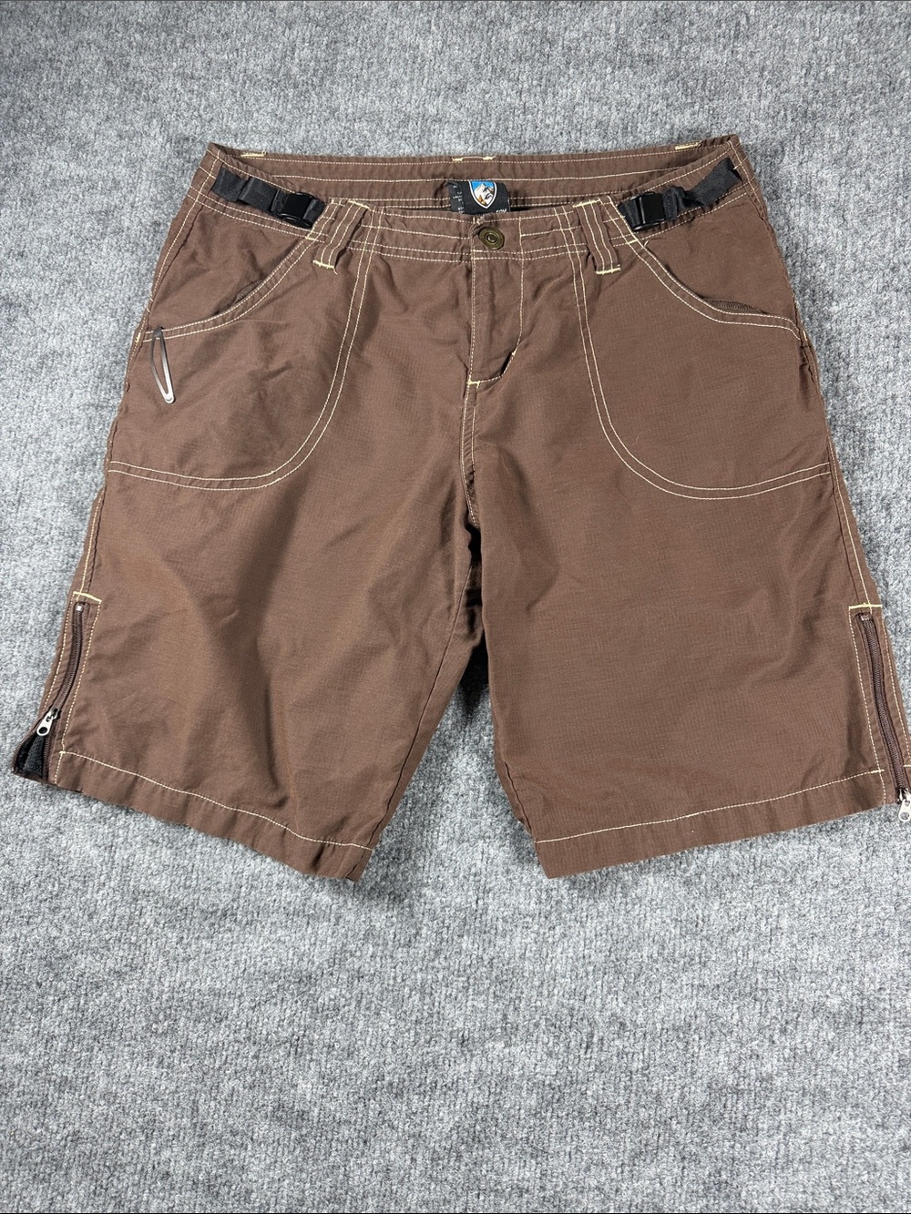 Kuhl Women's Shorts Forester Quick Dry Moisture Wicking Brown Hiking